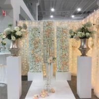 Backdrop met Bruiloft styling
