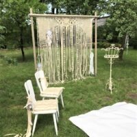 Bruiloft styling Prieel Backdrop