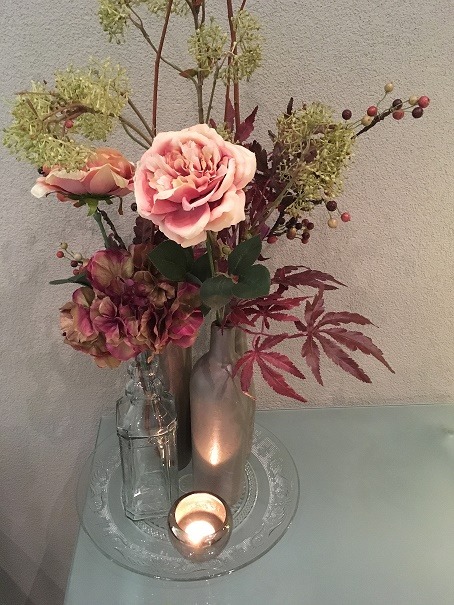 Higgins snor Convergeren Zijde bloemen Herfst met roos - Rich Art Design Bruiloft Styling