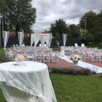 Trouwprielen en backdrop-Bruiloftdecoratie verhuur voor trouwerij